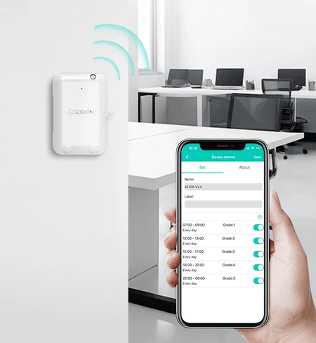 Aromatix AE106 — difuzor de parfum pe baterii, Bluetooth, până la 70 m² - imagine 2